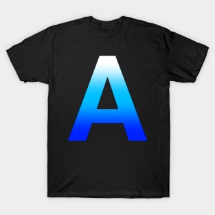 Blue Letter A T-Shirt